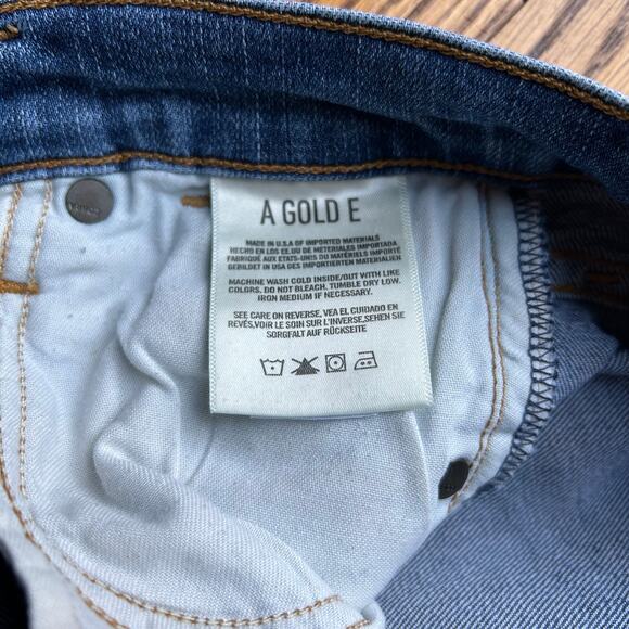 AGolde A Golde Blue Sophie High-Rise Distressed Skinny Jeans Size 24 - Picture 8 of 16